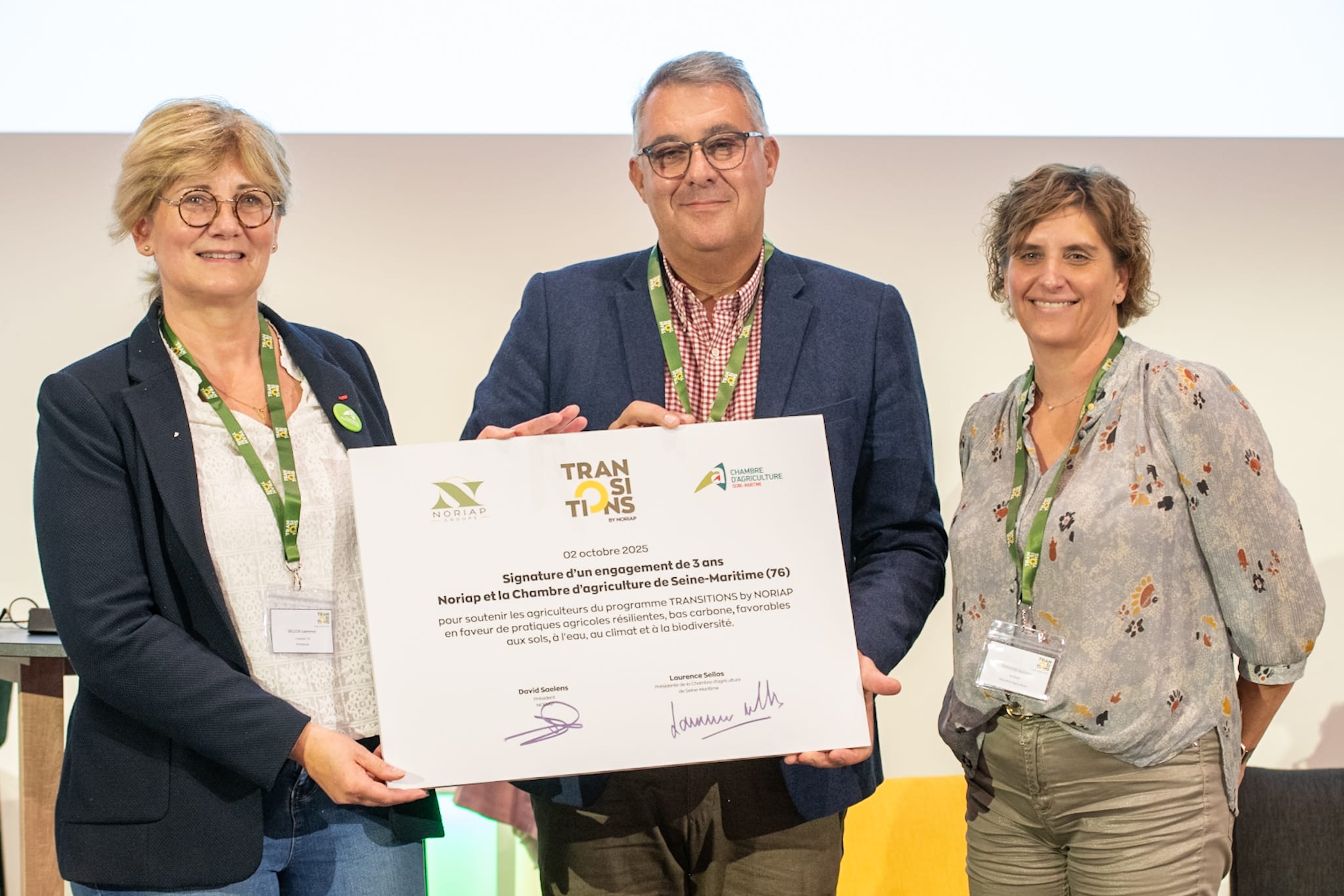 Signature de l'engagement entre Noriap et la chambre d'agriculture de Seine-Maritime