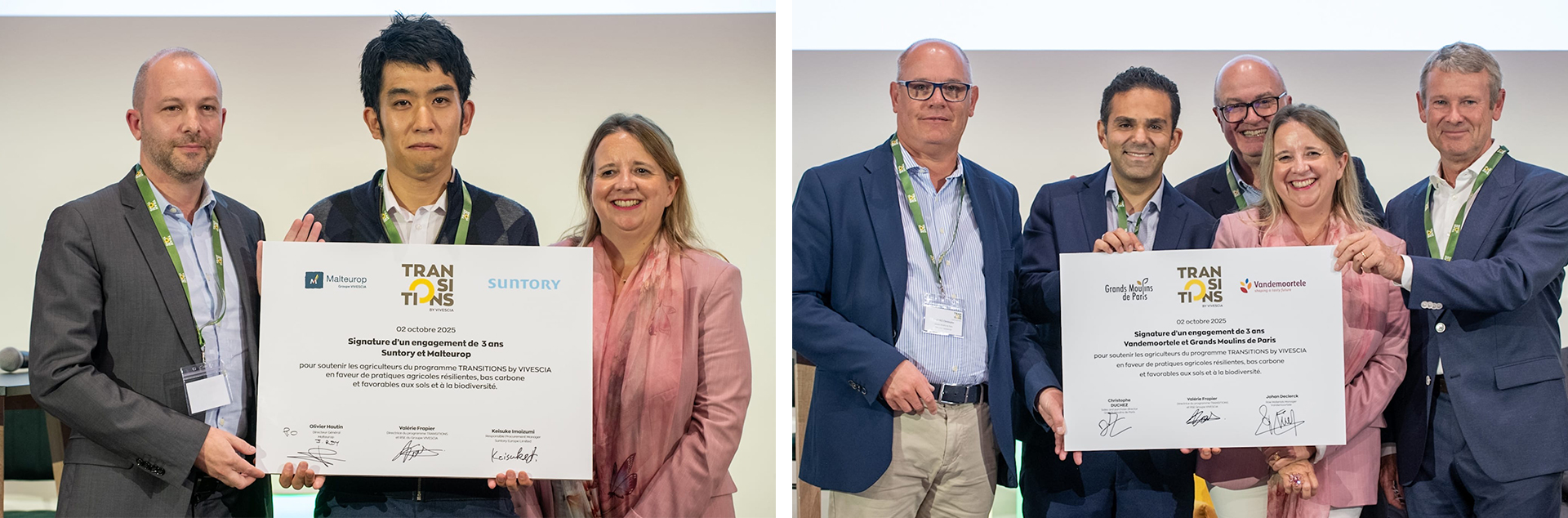 photos des 2 signatures des 2 nouveaux partenaires