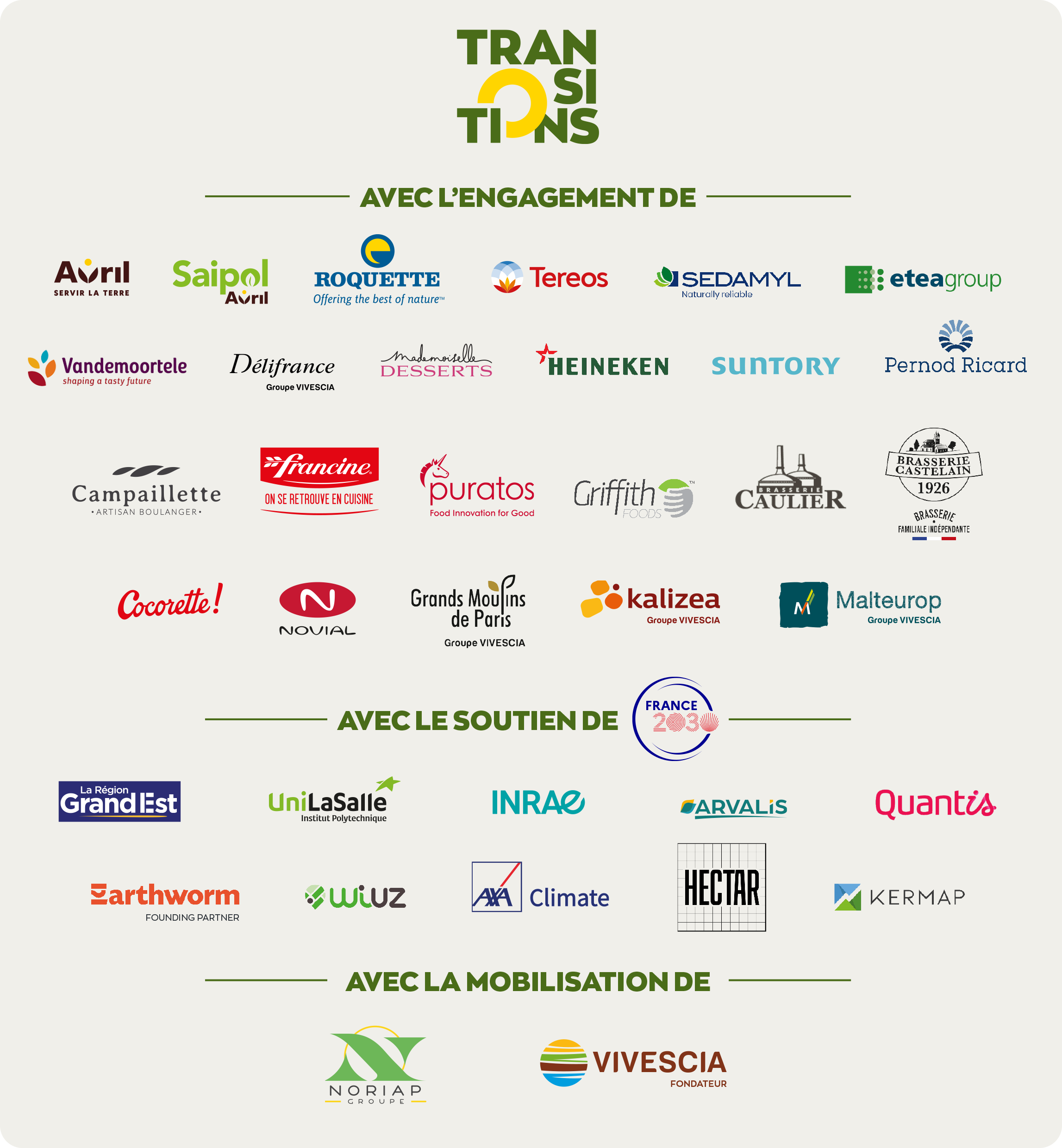 Bloc marques TRANSITIONS