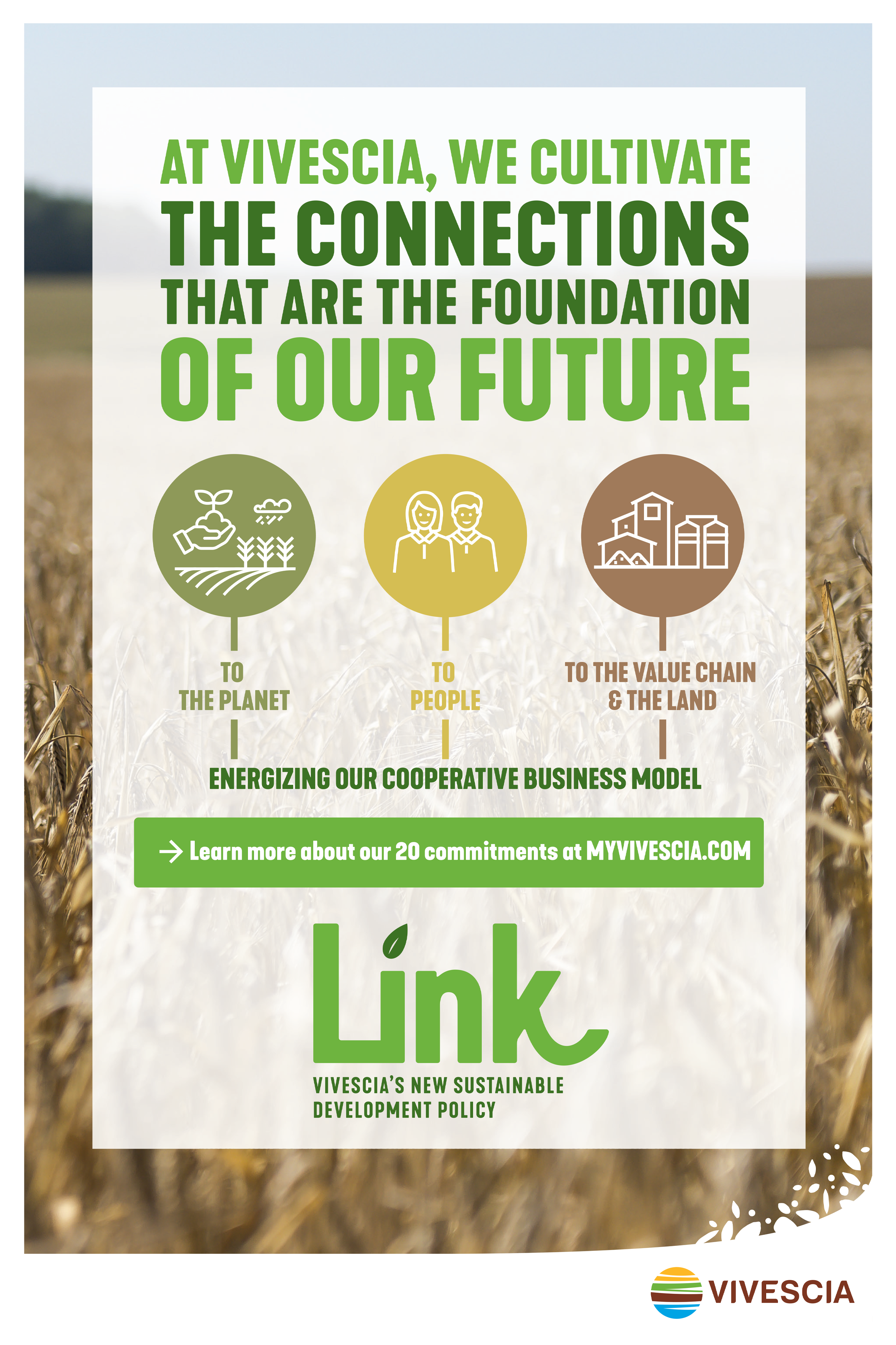 affiche link we cultivate the connections